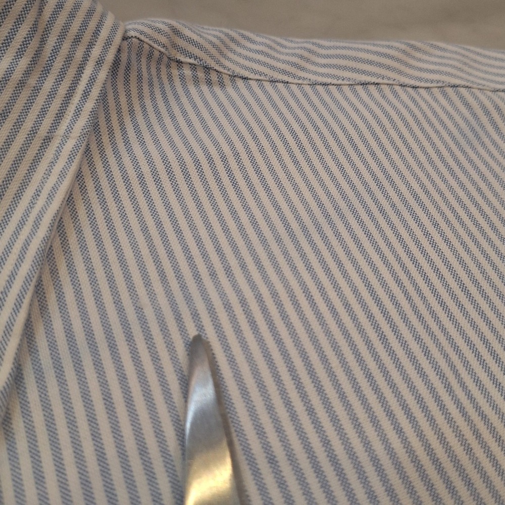 New Polo Ralph Lauren Buttondown Shirt Sz XL Blue White Striped Oxford Classic - Picture 8 of 8